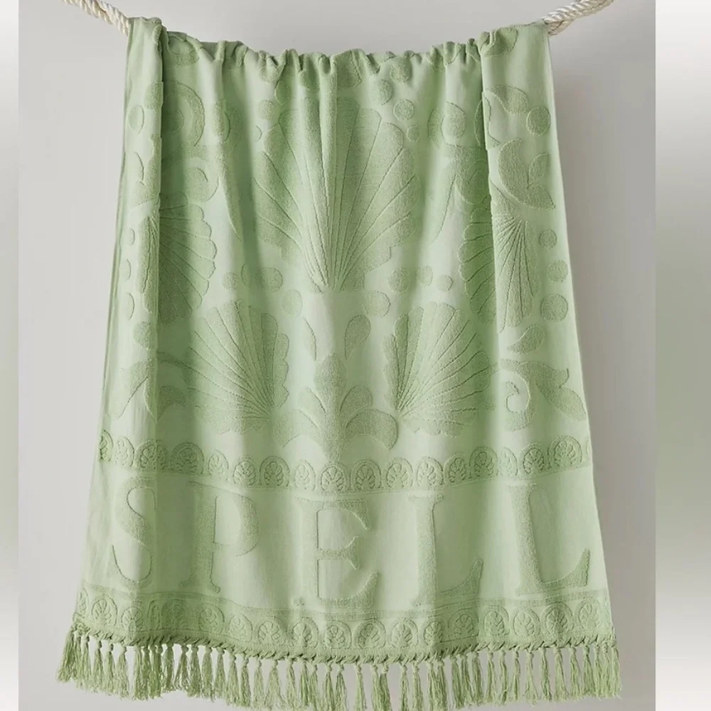 NWT Spell Seashell Beach Towel in Pistachio